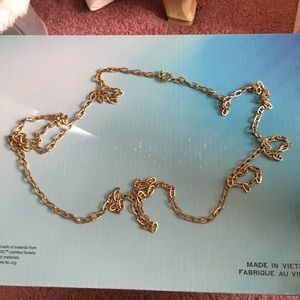 Gold chain necklace